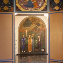 Tela presente nell'ingresso della Villa raffigurante le quattro figlie della baronessa Josefina