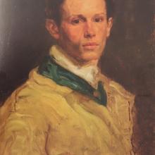 Autoritratto giovanile, 1908/1909 - olio su tela - Ettore di Giorgio