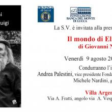 Invito alla presentazione del libro "Il mondo di Elia e Luigi"