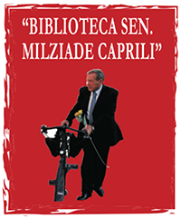 Logo della biblioteca "Senatore Milziade Caprili"