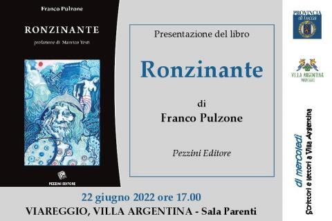 L'invito per la presentazione della raccolta poetica "Ronzinante"
