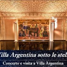 locandina “Villa  Argentina sotto le stelle” 